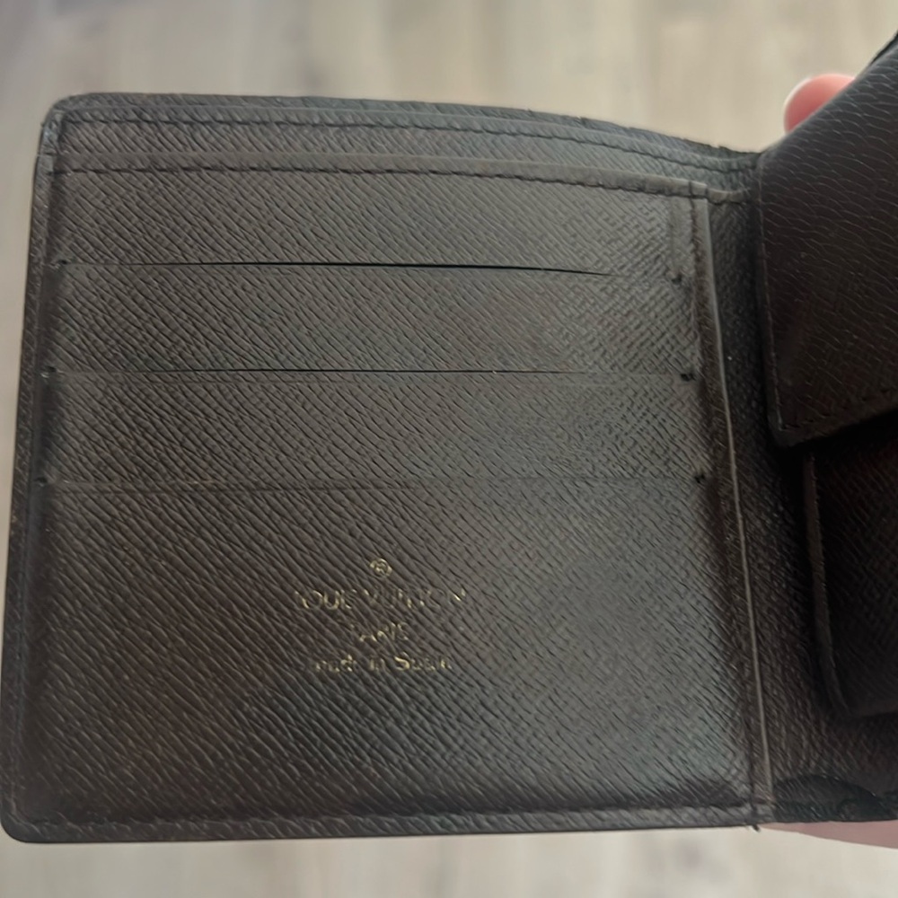 Louis Vuitton Men’s Marco Wallet DE Damier Ebene Canvas Authentic - Picture 7 of 16